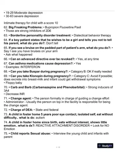2023-2024 PMHNP Certification Exam with Answers (479 Solved Questions) - Page 10 preview image
