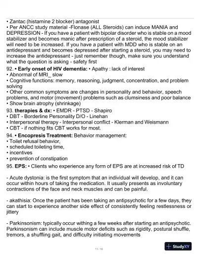 2023-2024 PMHNP Certification Exam with Answers (479 Solved Questions) - Page 14 preview image