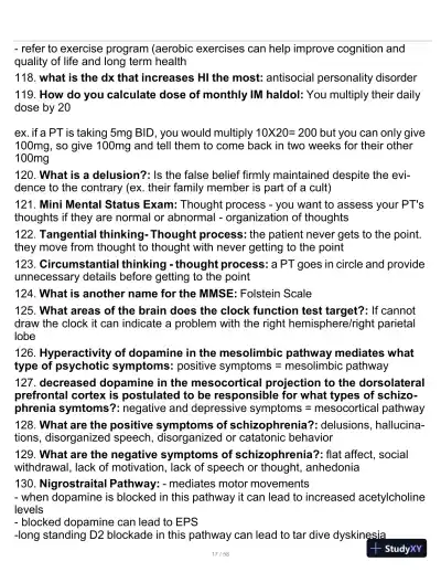 2023-2024 PMHNP Certification Exam with Answers (479 Solved Questions) - Page 18 preview image
