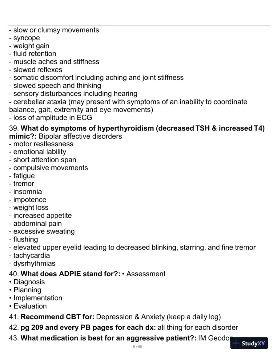 2023-2024 PMHNP Certification Exam with Answers (479 Solved Questions), page 6