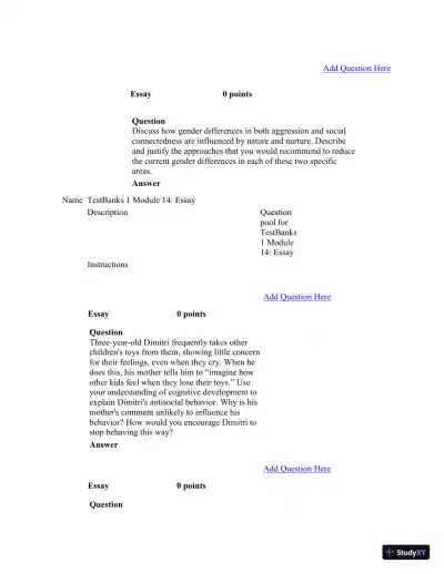 Test Bank For Psychology in Modules, 10th Edition - Page 11 preview image