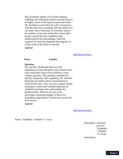 Test Bank For Psychology in Modules, 10th Edition - Page 12 preview image