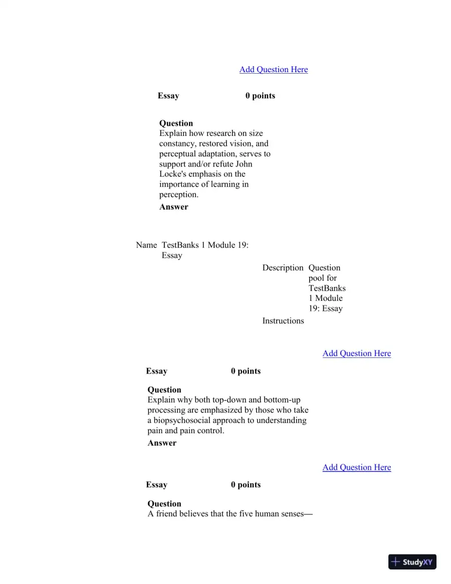 Test Bank For Psychology in Modules, 10th Edition, page 15