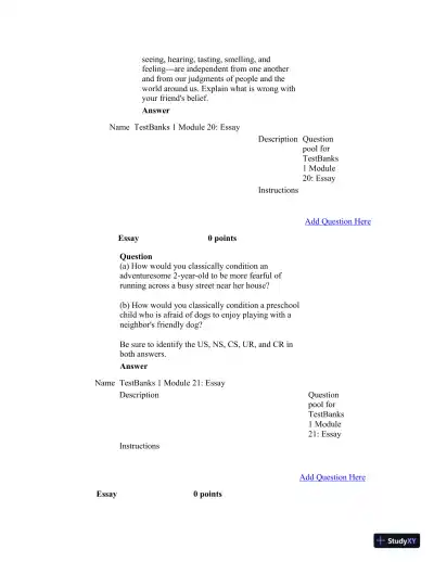 Test Bank For Psychology in Modules, 10th Edition - Page 16 preview image