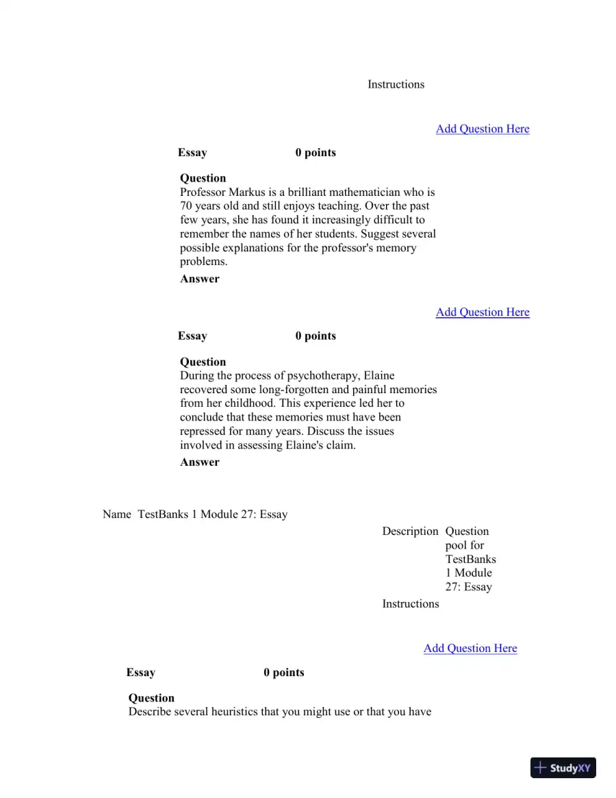Test Bank For Psychology in Modules, 10th Edition, page 20