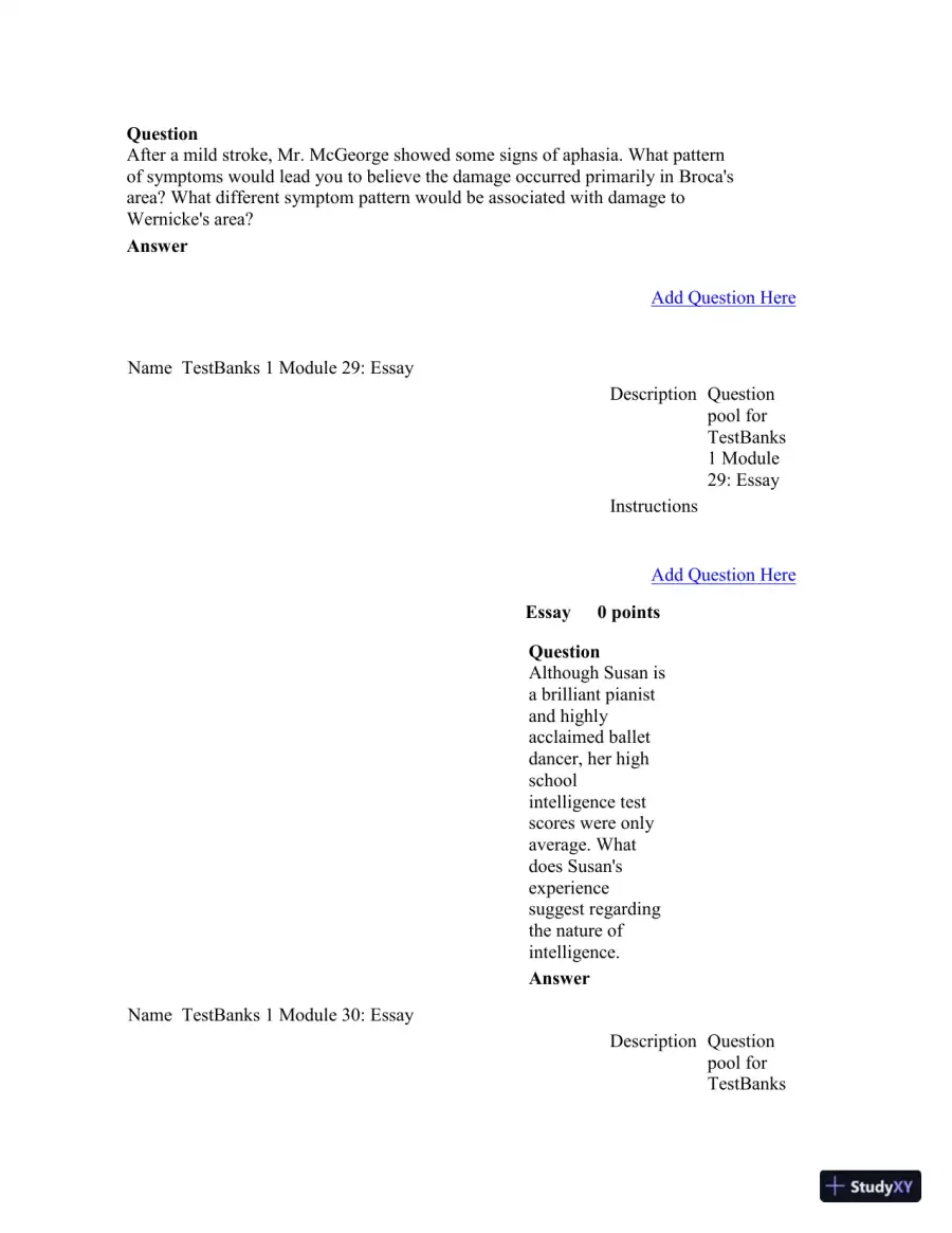 Test Bank For Psychology in Modules, 10th Edition, page 22