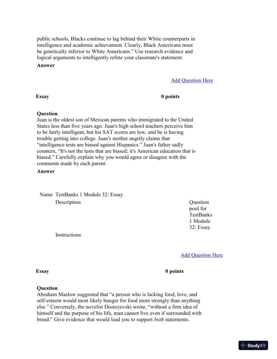 Test Bank For Psychology in Modules, 10th Edition, page 24