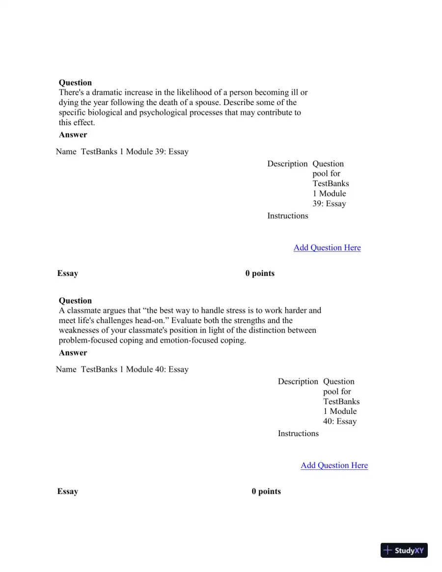 Test Bank For Psychology in Modules, 10th Edition, page 29