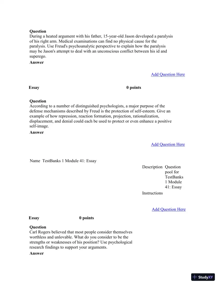 Test Bank For Psychology in Modules, 10th Edition, page 30