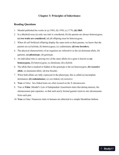 Solution Manual for Method and Practice in Biological Anthropology: A Workbook and Laboratory Manual for Introductory Courses, 2nd Edition - Page 16 preview image
