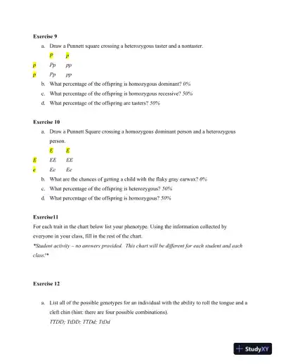 Solution Manual for Method and Practice in Biological Anthropology: A Workbook and Laboratory Manual for Introductory Courses, 2nd Edition - Page 21 preview image