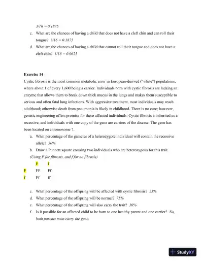 Solution Manual for Method and Practice in Biological Anthropology: A Workbook and Laboratory Manual for Introductory Courses, 2nd Edition - Page 23 preview image