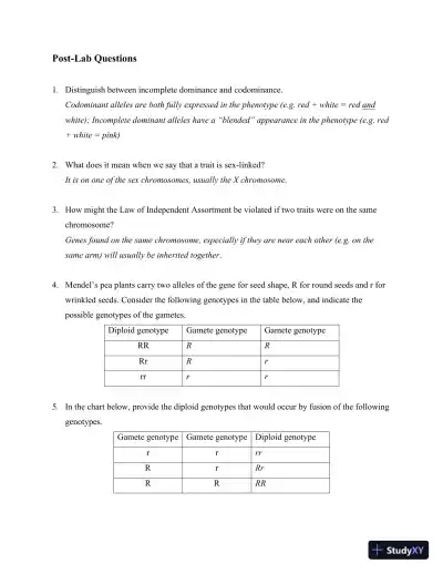 Solution Manual for Method and Practice in Biological Anthropology: A Workbook and Laboratory Manual for Introductory Courses, 2nd Edition - Page 24 preview image
