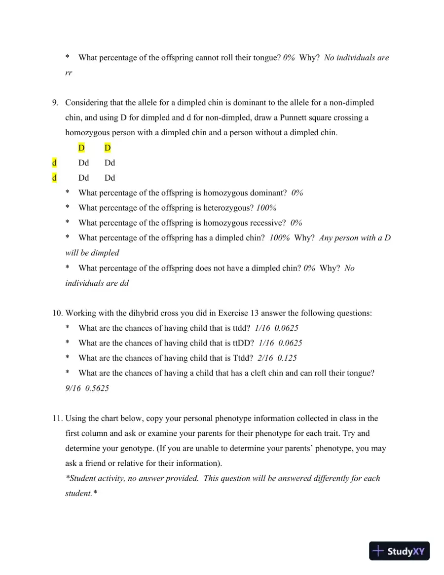 Solution Manual for Method and Practice in Biological Anthropology: A Workbook and Laboratory Manual for Introductory Courses, 2nd Edition, page 26
