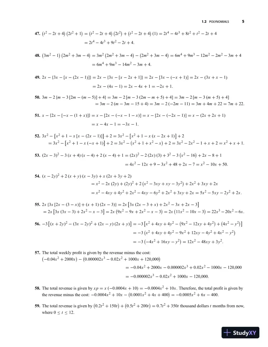 Applied Mathematics For The Managerial, Life, And Social Sciences, 6th Edition Solution Manual, page 10