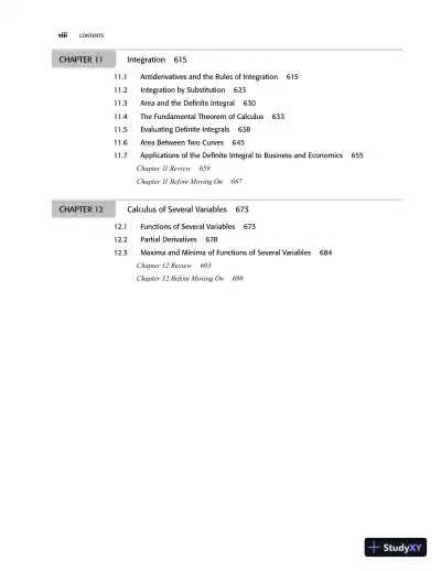 Applied Mathematics For The Managerial, Life, And Social Sciences, 6th Edition Solution Manual - Page 5 preview image