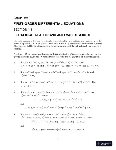Solution Manual for Differential Equations and Linear Algebra, 4th Edition - Page 7 preview image