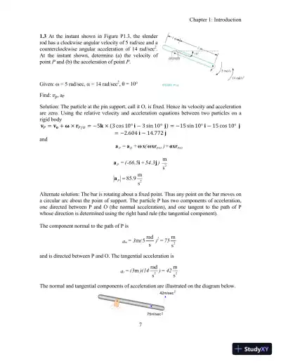 Mechanical Vibrations: Theory and Applications 1st Edition Solution Manual - Page 10 preview image