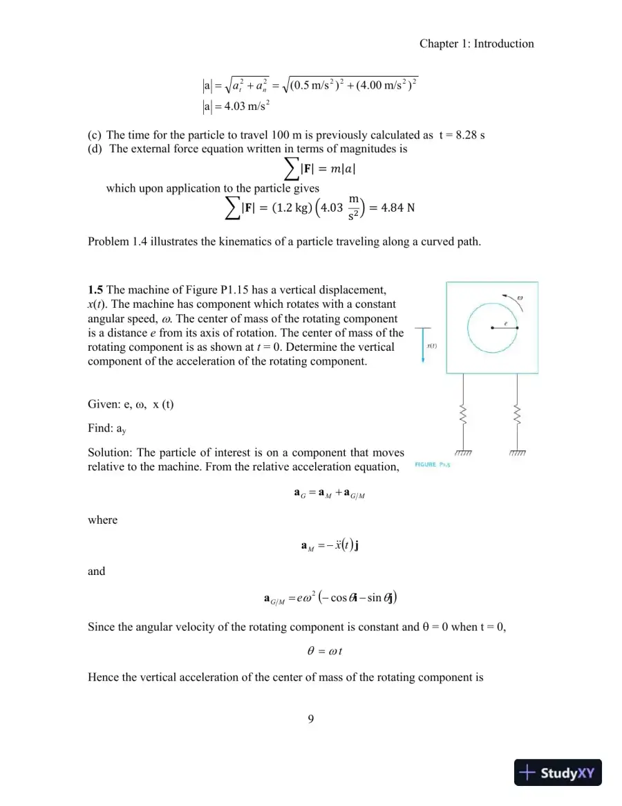 Mechanical Vibrations: Theory and Applications 1st Edition Solution Manual, page 12