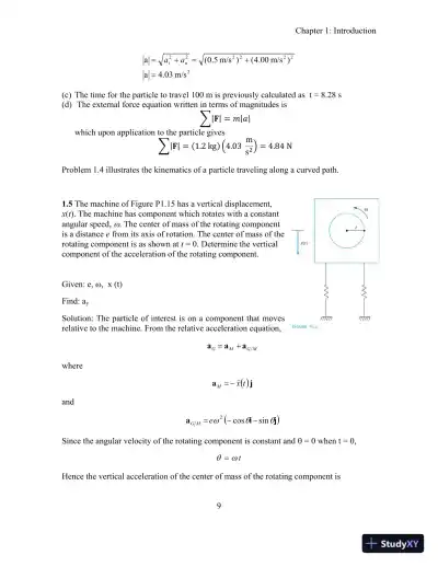 Mechanical Vibrations: Theory and Applications 1st Edition Solution Manual - Page 12 preview image