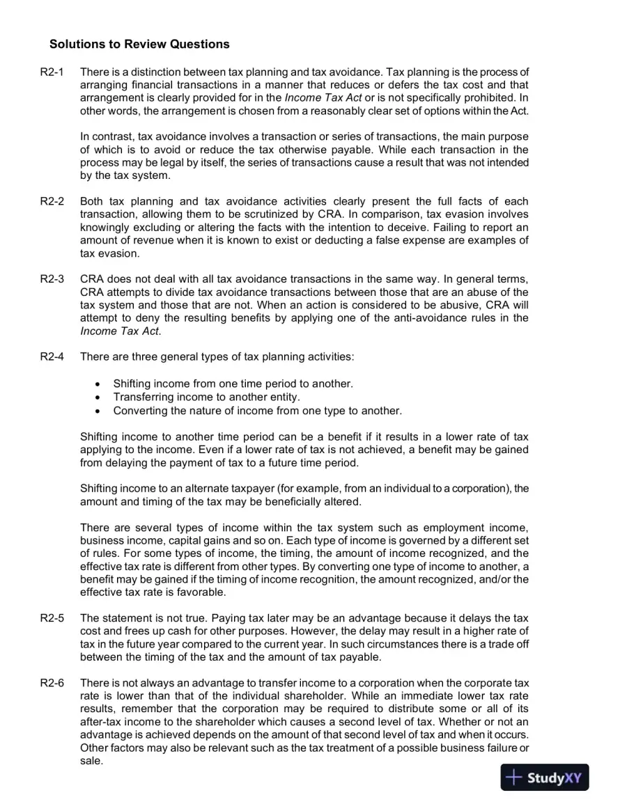 Canadian Income Taxation : Planning And Decision Making, 2013-2014 Edition Solution Manual, page 5