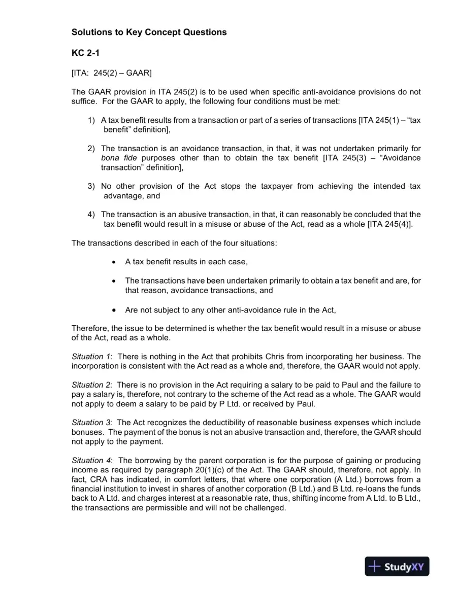 Canadian Income Taxation : Planning And Decision Making, 2013-2014 Edition Solution Manual, page 8