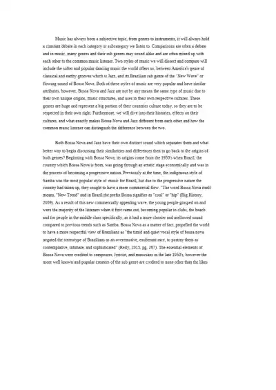 Bossa Nova vs Jazz A Comparative Analysis of Two P - Page 2 preview image