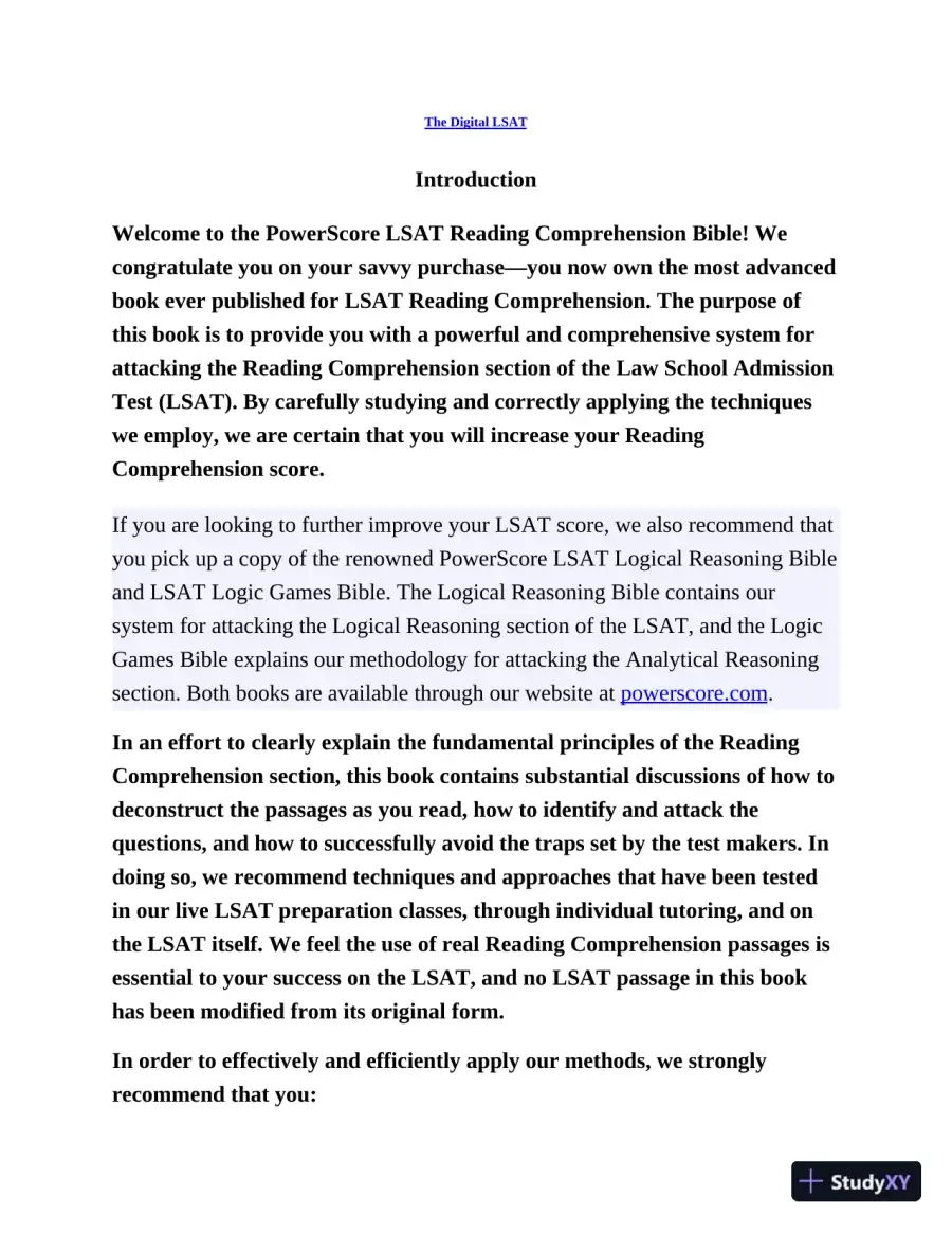 Powerscore: LSAT reading Comprehension (2020), page 24