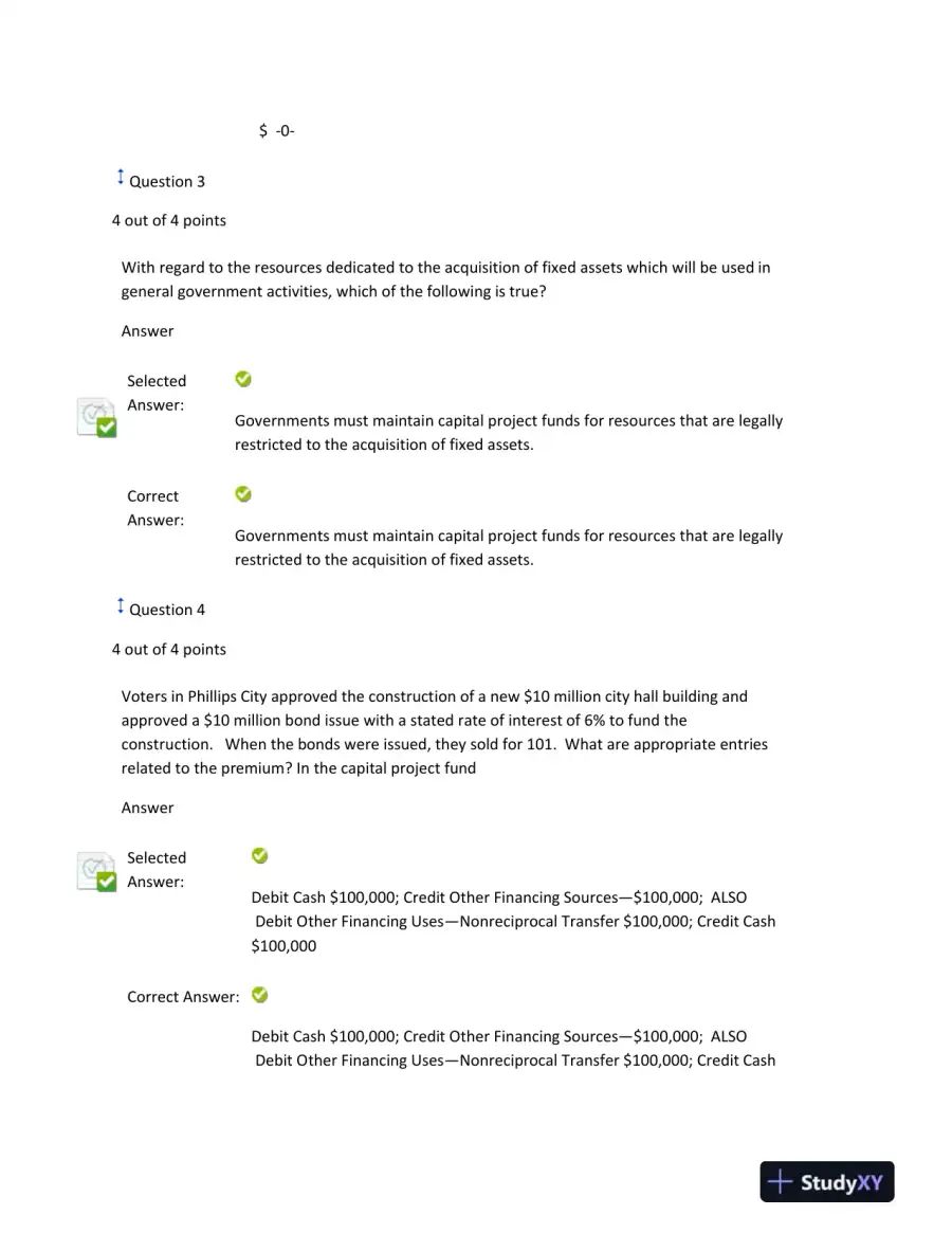 Governmental Accounting: Debt Issuance, Capital Projects, and Fixed Asset Reporting, page 3