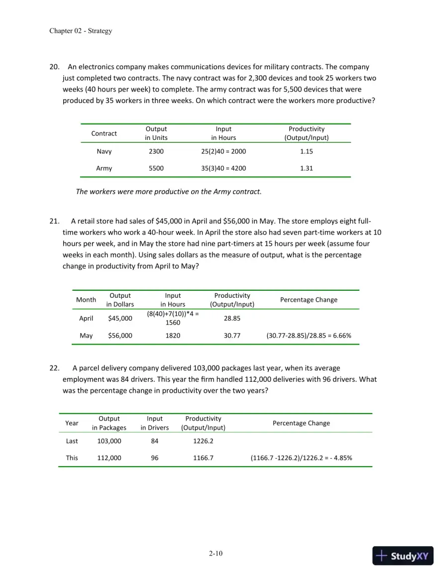 Solution Manual for Operations and Supply Chain Management, 14th Edition, page 19