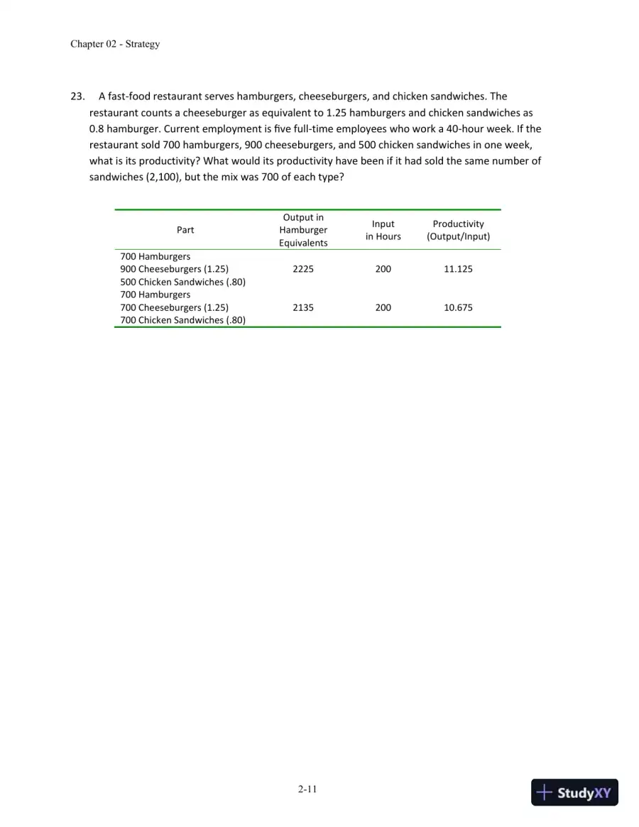 Solution Manual for Operations and Supply Chain Management, 14th Edition, page 20