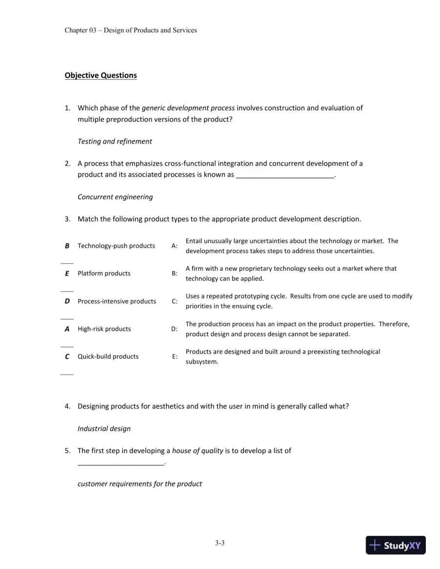 Solution Manual for Operations and Supply Chain Management, 14th Edition, page 23
