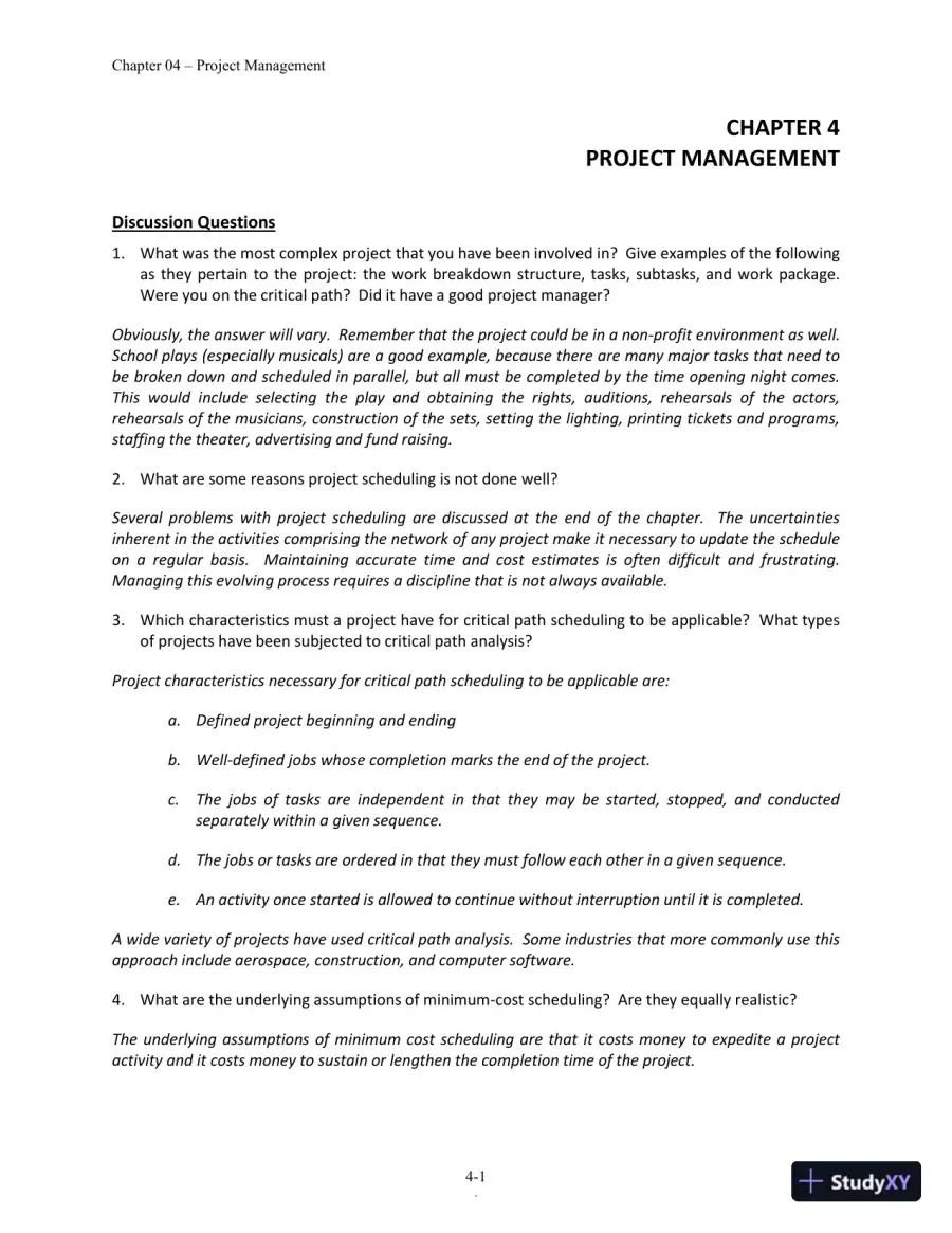 Solution Manual for Operations and Supply Chain Management, 14th Edition, page 31