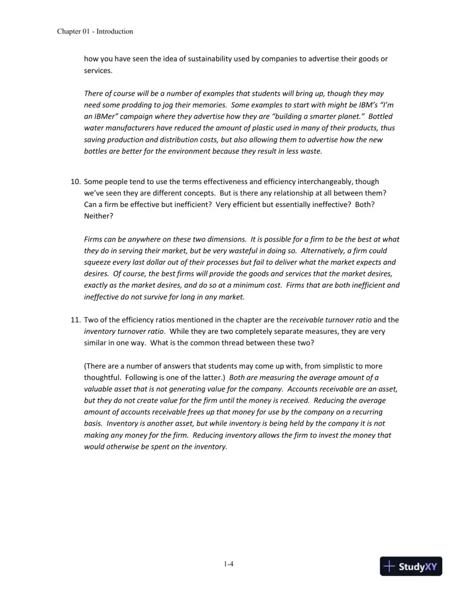 Solution Manual for Operations and Supply Chain Management, 14th Edition, page 5