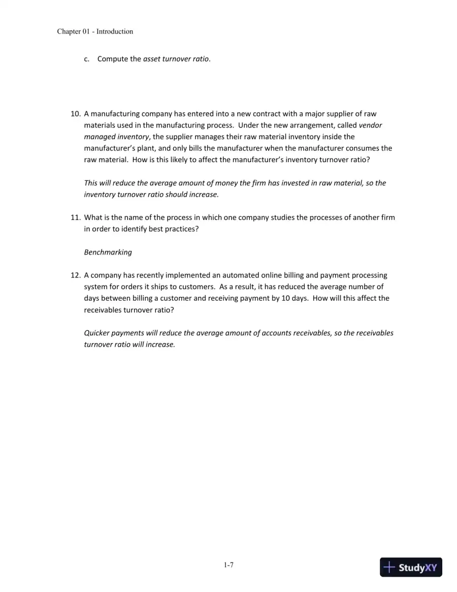 Solution Manual for Operations and Supply Chain Management, 14th Edition, page 8