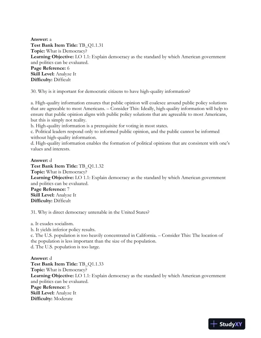 Revel for The Struggle for Democracy, 2016 Presidential Election Edition 12th Edition Test Bank, page 13