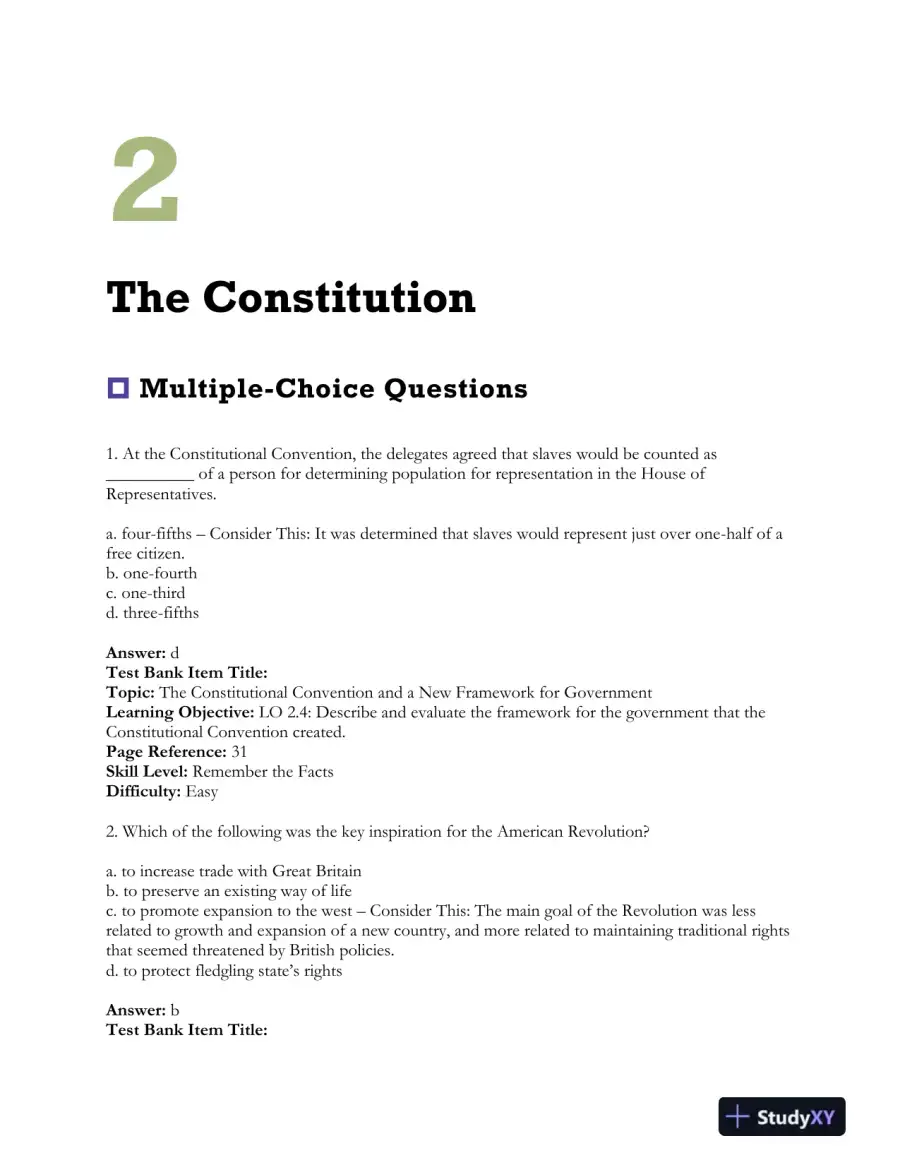 Revel for The Struggle for Democracy, 2016 Presidential Election Edition 12th Edition Test Bank, page 15