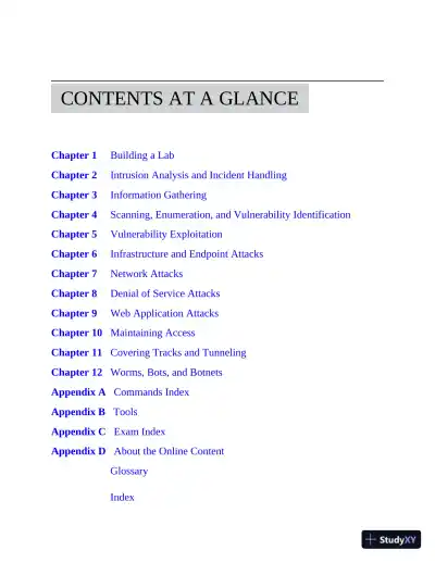 GCIH GIAC Certified Incident Handler All-in-One Exam Guide (2020) - Page 12 preview image