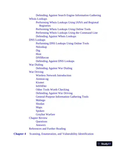 GCIH GIAC Certified Incident Handler All-in-One Exam Guide (2020) - Page 15 preview image