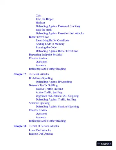 GCIH GIAC Certified Incident Handler All-in-One Exam Guide (2020) - Page 18 preview image