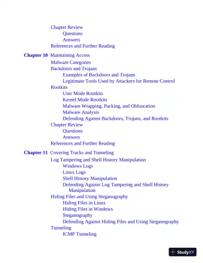 GCIH GIAC Certified Incident Handler All-in-One Exam Guide (2020) - Page 20 preview image