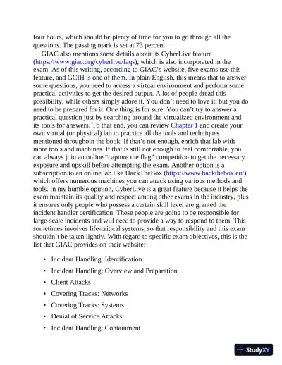 GCIH GIAC Certified Incident Handler All-in-One Exam Guide (2020) - Page 24 preview image