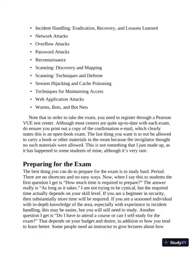 GCIH GIAC Certified Incident Handler All-in-One Exam Guide (2020) - Page 25 preview image