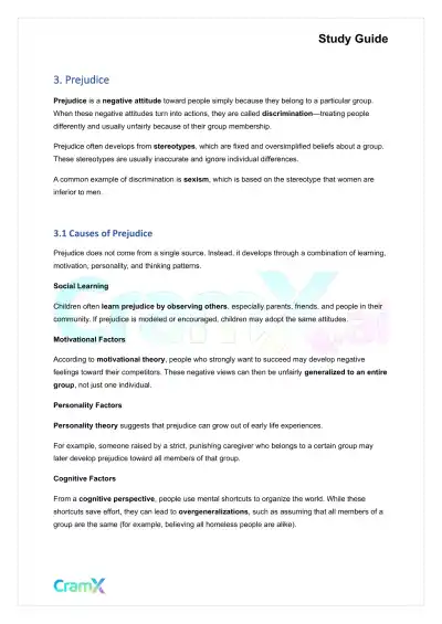 Psychology - Social Psychology - Page 4 preview image