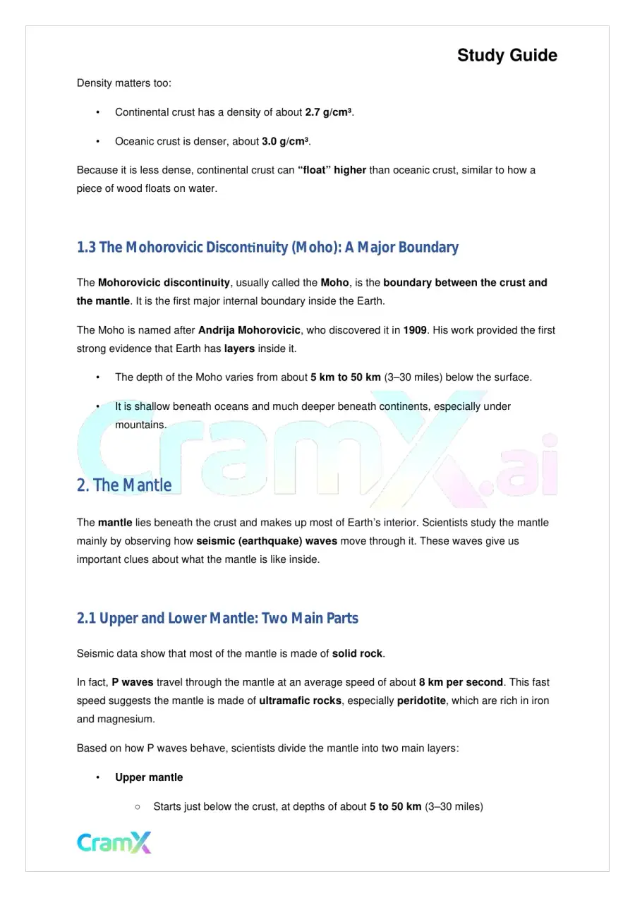 Geology - Inside the Earth, page 2