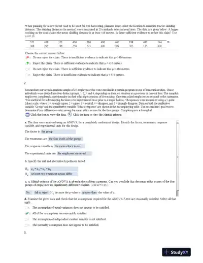 Statistical Analysis and Hypothesis Testing: Exploring Real-World Data Across Multiple Disciplines - Page 3 preview image