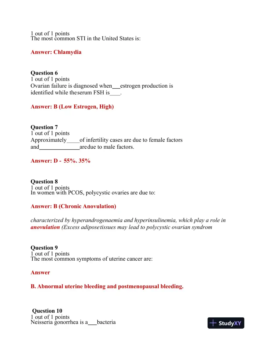 2021 NRNP6552 Hemotology Midterm Exam With Answers (101 Solved Questions), page 4