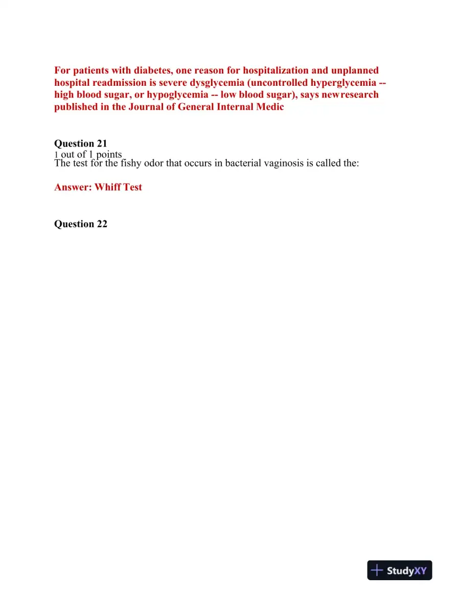 2021 NRNP6552 Hemotology Midterm Exam With Answers (101 Solved Questions), page 9