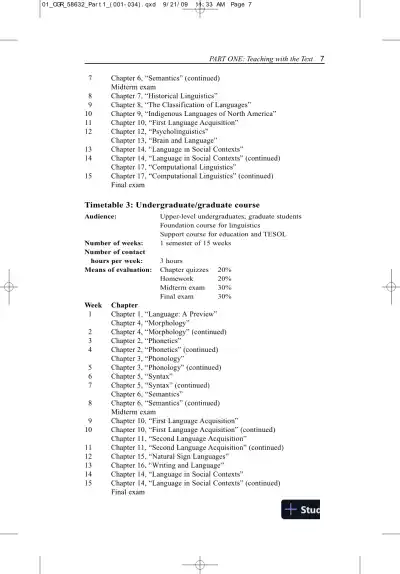 Solution Manual for Contemporary Linguistics: An Introduction , 6th Edition - Page 10 preview image