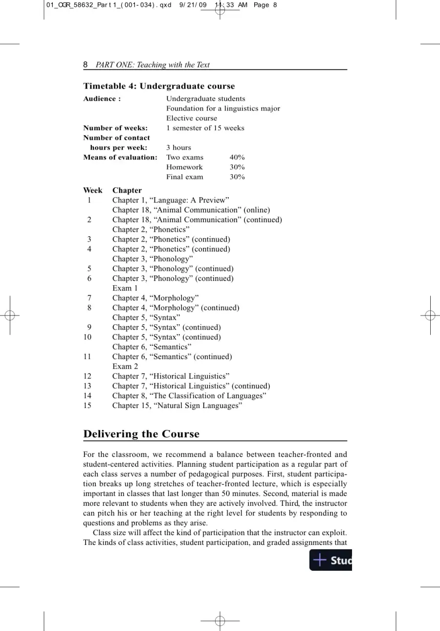 Solution Manual for Contemporary Linguistics: An Introduction , 6th Edition, page 11